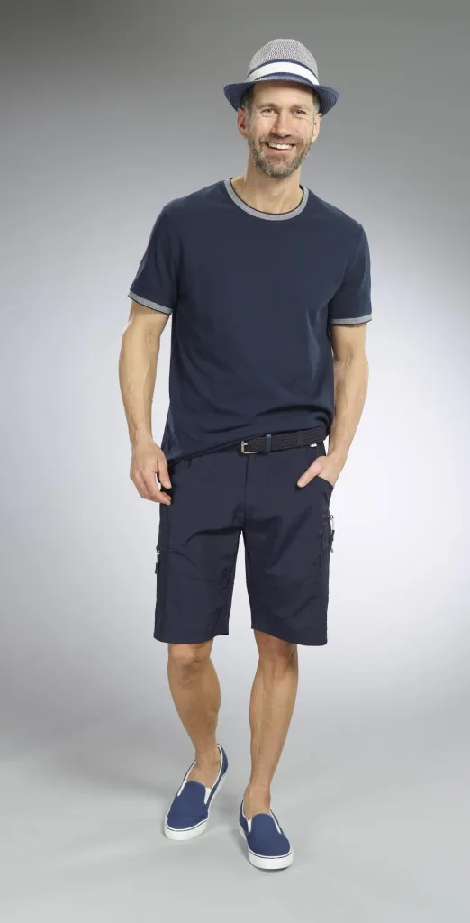Stretch-Gürtel für Herren, superelastisch 3cm Breit, Farbe marine