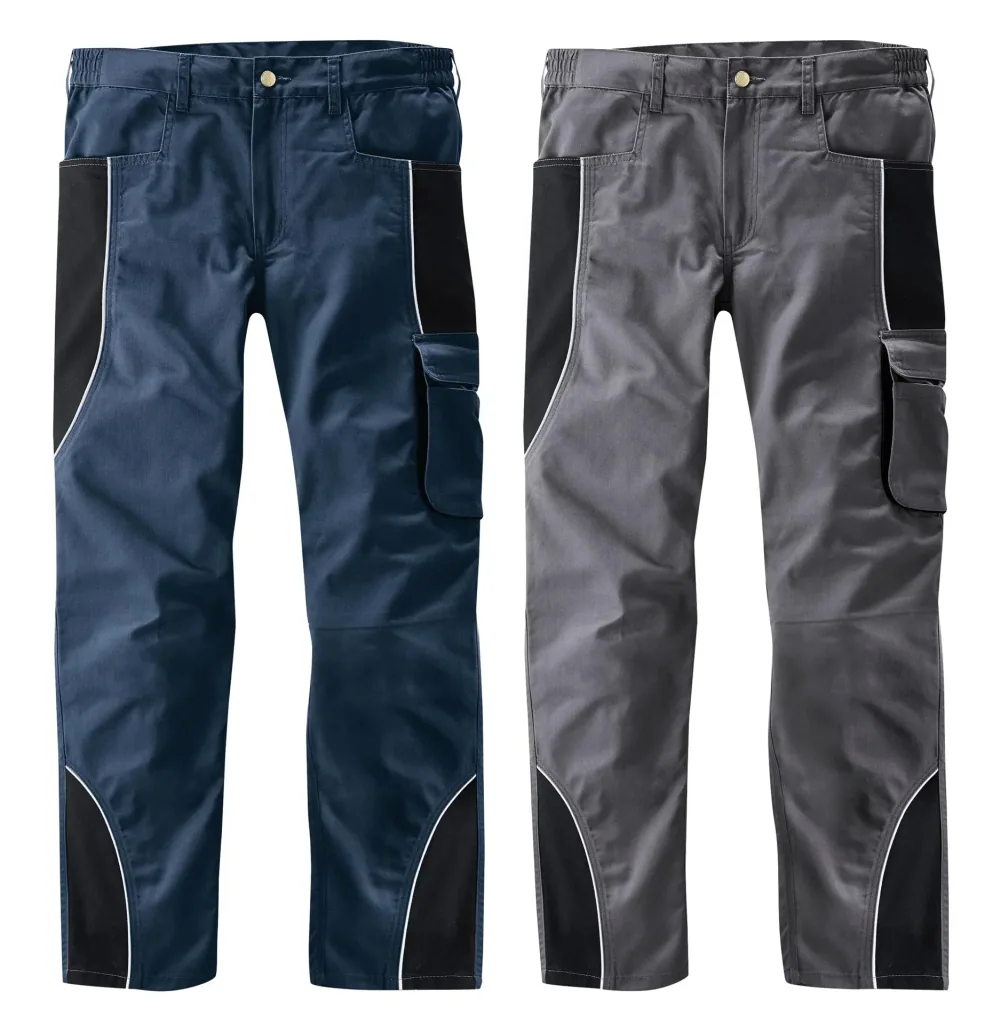 Bundhose mit Reflektorpaspel, Farbe marine/schwarz, Gr.56