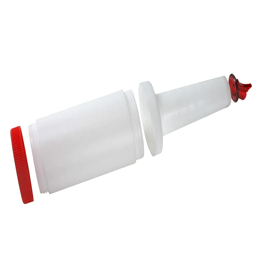 Speedbottle, Bottle-Pour-Master Flasche, 1 L, Farbe: rot