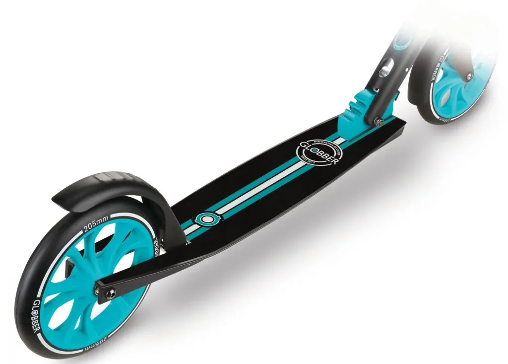 NL 205 Tretroller, 205 mm, ABEC 7, höhenverstellbar, Frontfederung, Klappmechanismus, türkis