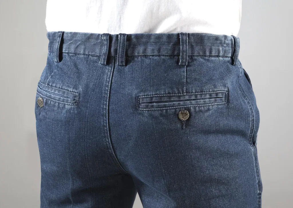 Jeans mit Komfortbund, Farbe bluestone, Gr. 28