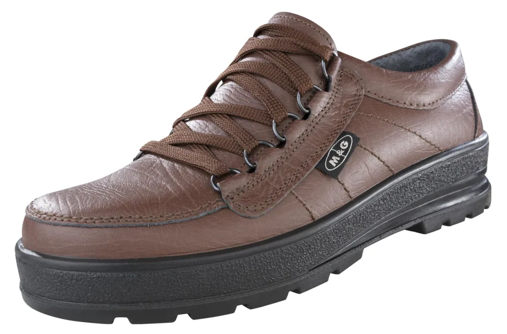 Freizeit- u. Wanderschuh mit Klettverschluss, Farbe braun, Gr. 40