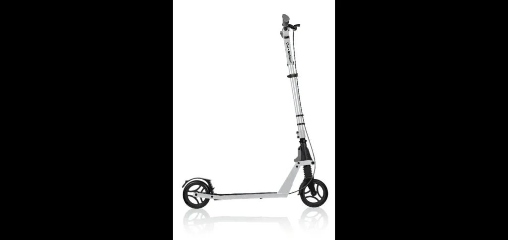 ONE K 165 DELUXE Tretroller, 165 mm, ABEC 7, höhenverstellbar, Handbremse, Klappmechanismus, silber