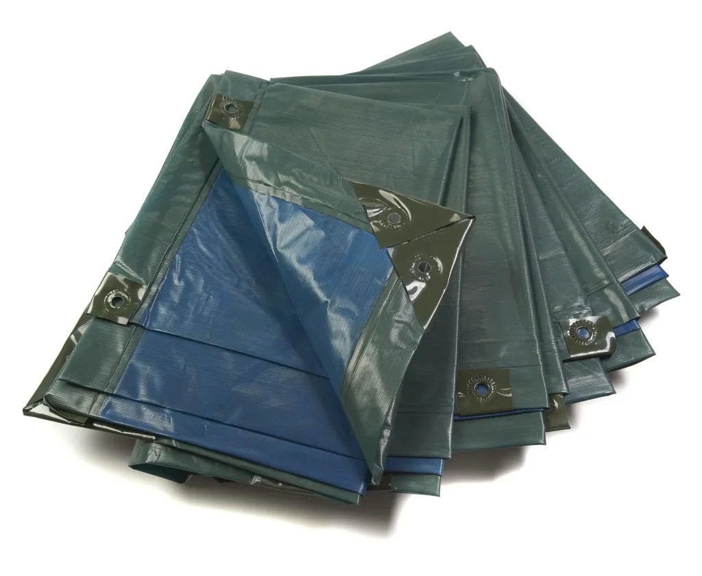Abdeckplane, grün/blau, extrem stark 150 g/ m², 6 x 10 m