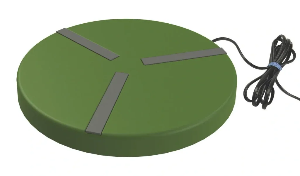 Heizplatte für Geflügeltränken, Ø 300 mm, 24 Volt, 22 Watt, mit Netzteil