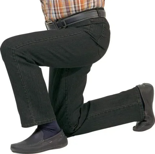 5 Pocket Stretch Jeans, Farbe schwarz, Gr. 28