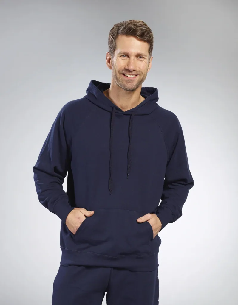 Hoody mit Kängurutasche, Farbe marine, Gr.2XL