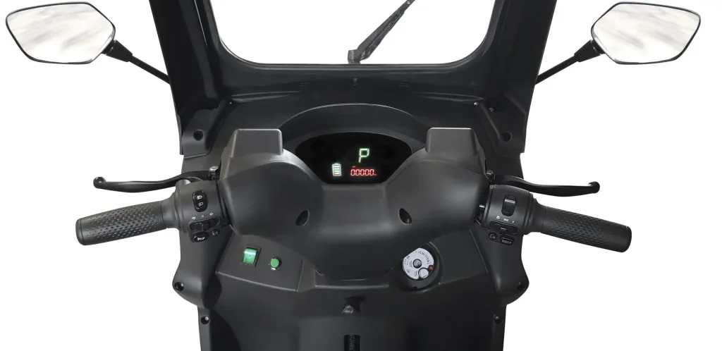 E-Kompaktroller "Lucca Duo", 25 km/h, Silberfarben