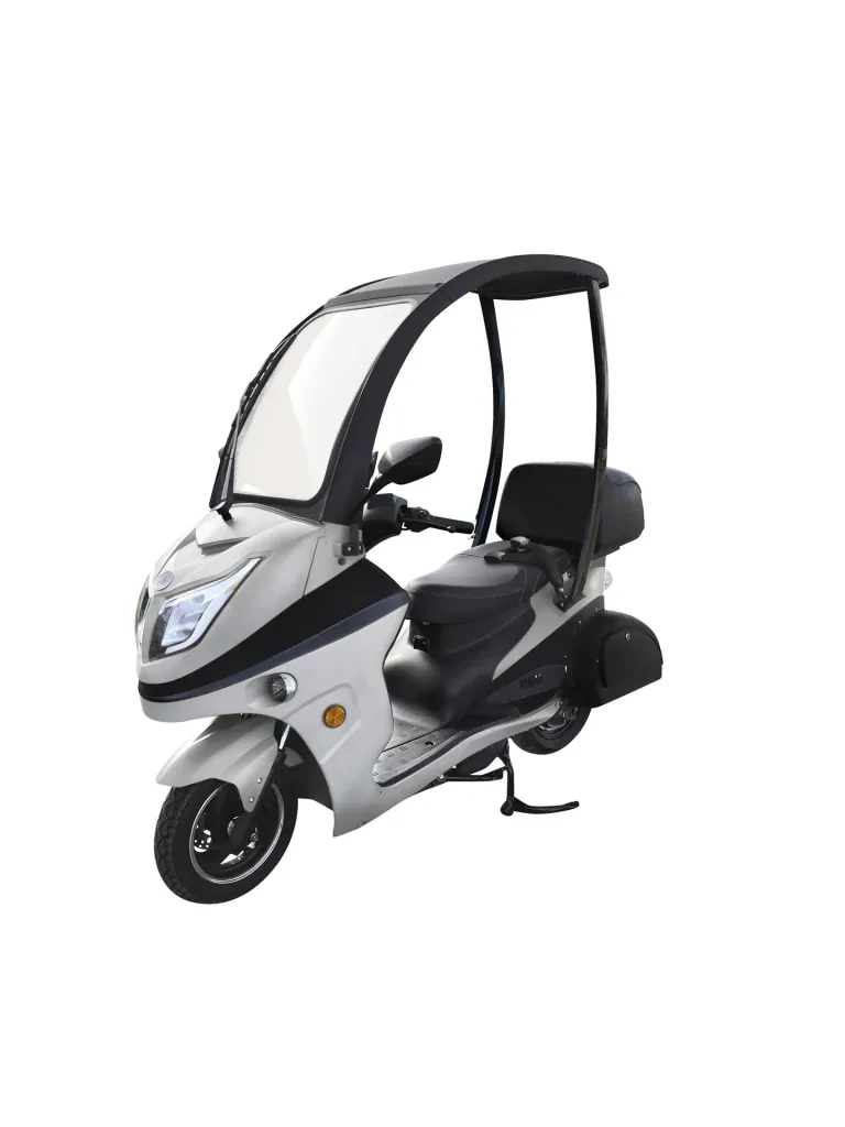 E-Kompaktroller "Lucca Duo", 25 km/h, Silberfarben