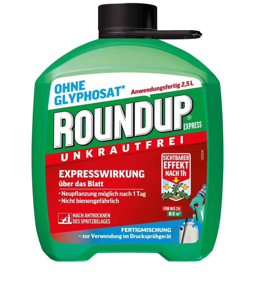 RoundUp Express, Unkrautfrei, Nachfüller, 2,5 Liter