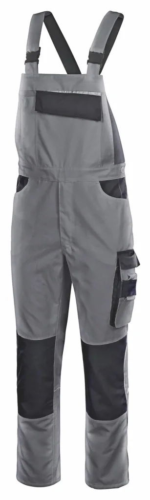 Latzhose EXTREME, grau-schwarz, Gr. XL