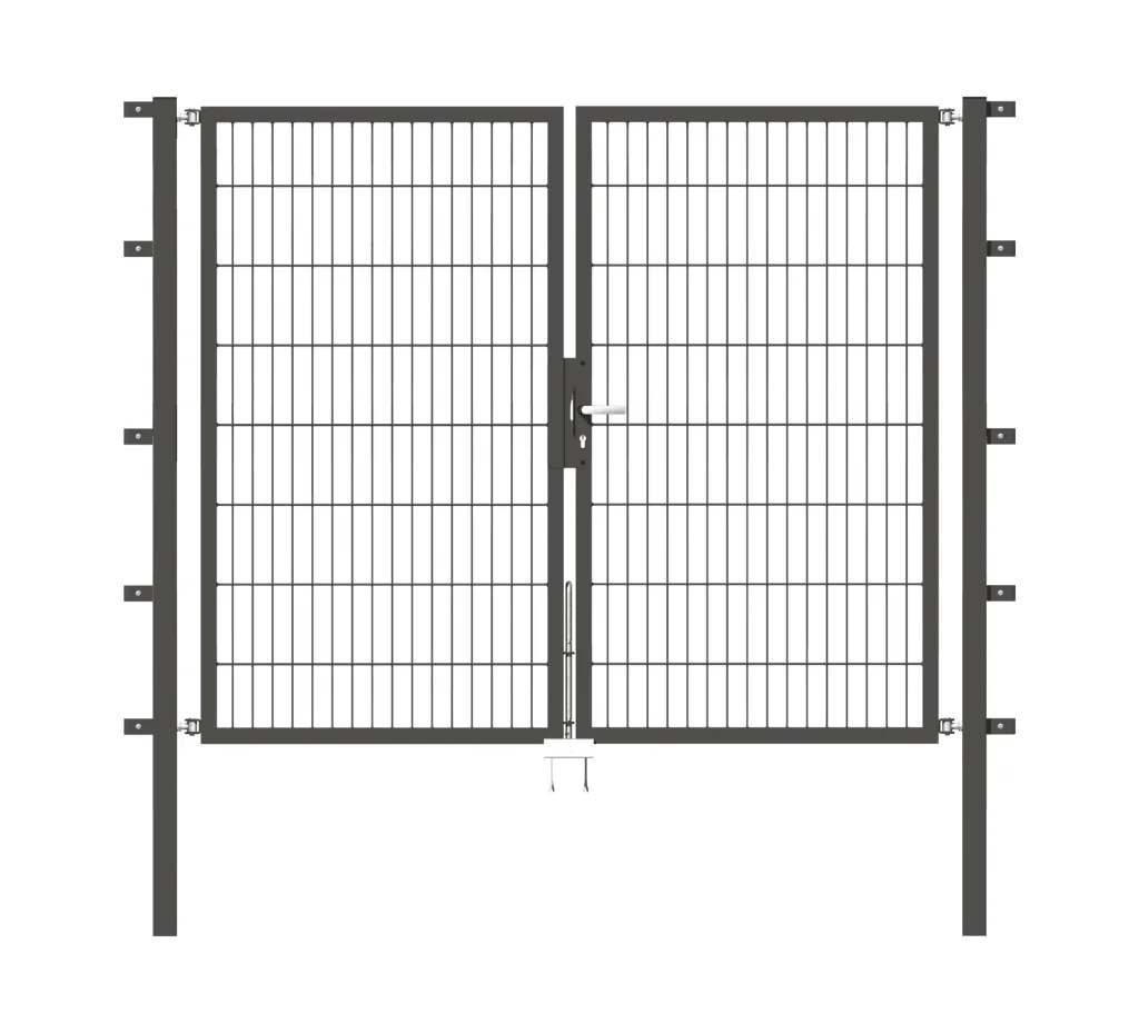Doppeltor Flexo mit Zubehör, anthrazit, Breite 200 cm, Höhe 160 cm, PF: 60x60 cm