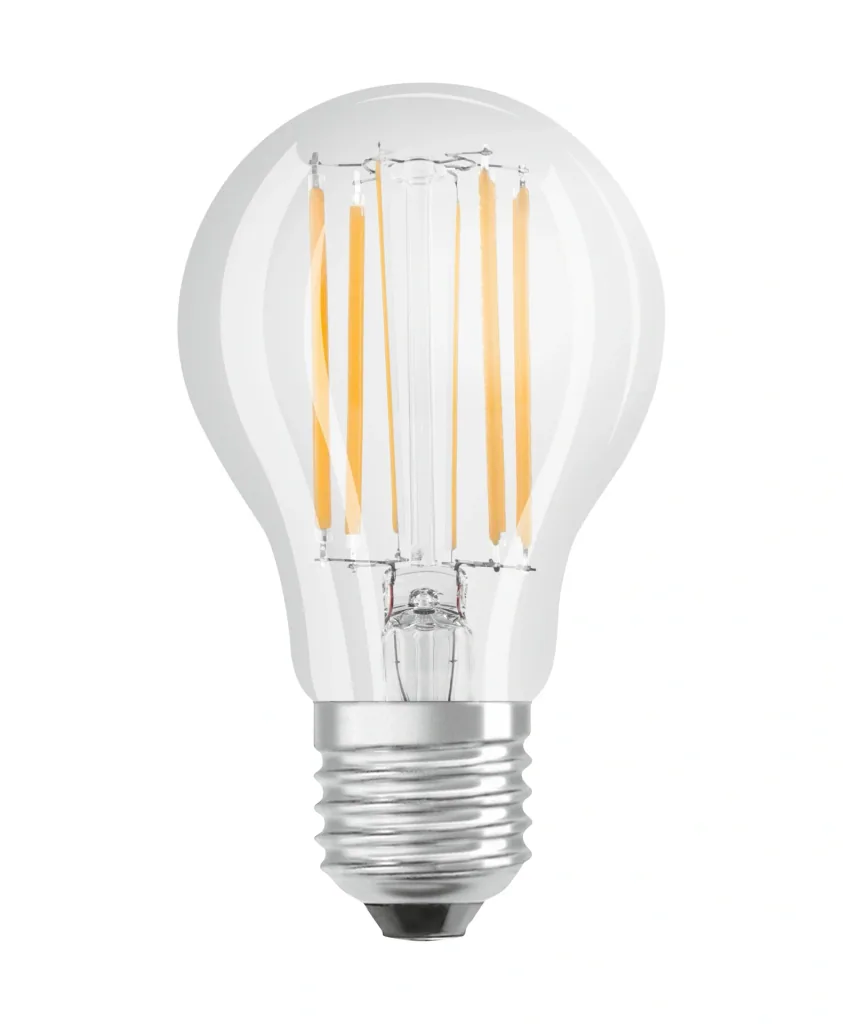 LED STAR FILAMENT Lampe mit 7,5 Watt, E27, kaltweiß, klar