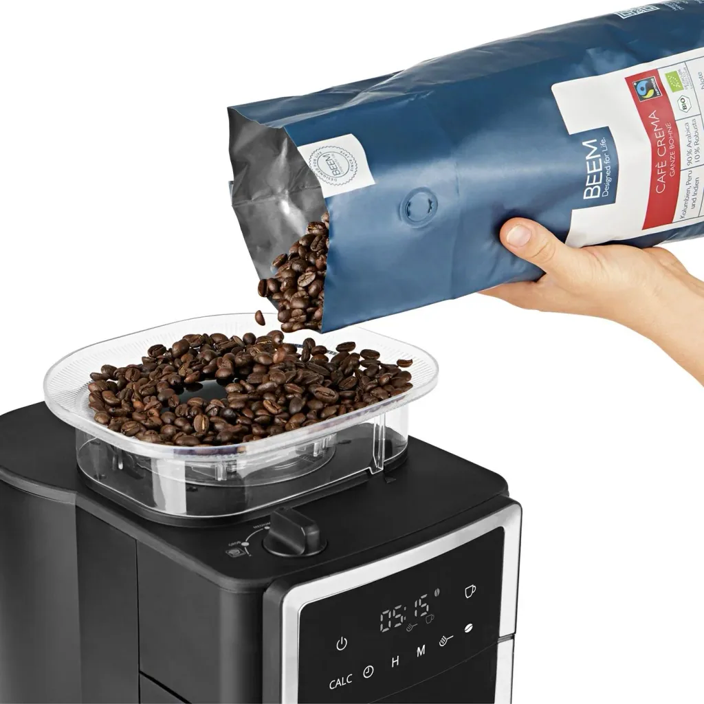 Kaffeemaschine mit Kegel-Mahlwerk "Fresh-Aroma-Perfect III Duo" mit 1,25 l Glaskanne und 1,25 l Thermokanne
