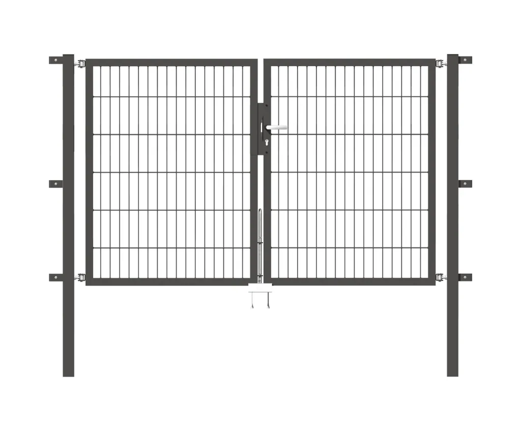 Doppeltor Flexo mit Zubehör, anthrazit, Breite 200 cm, Höhe 120 cm, PF: 60x60 cm
