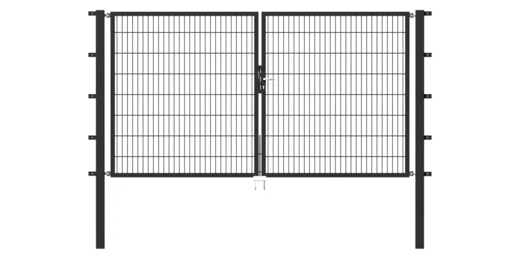 Doppeltor Flexo mit Zubehör, anthrazit, Breite 200 cm, Höhe 120 cm, PF: 60x60 cm
