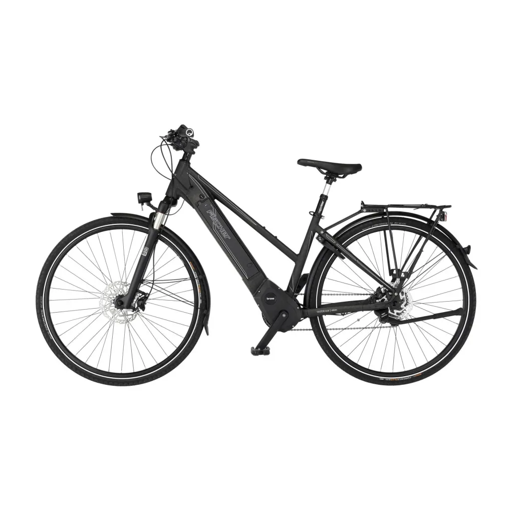 Damen E-Bike Trekking, 28 Zoll, Rahmengröße 44cm, 10-Gang Kettenschaltung, graphit metallic matt, VIATOR 6.0i