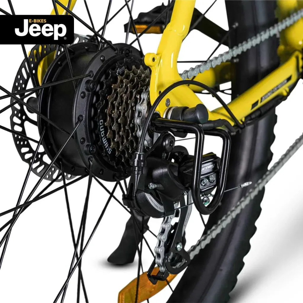 Unisex Mountain E-Bike, 27,5 Zoll, Rahmengröße 48 cm, 7-Gang Kettenschaltung, yellow, MHR 7000