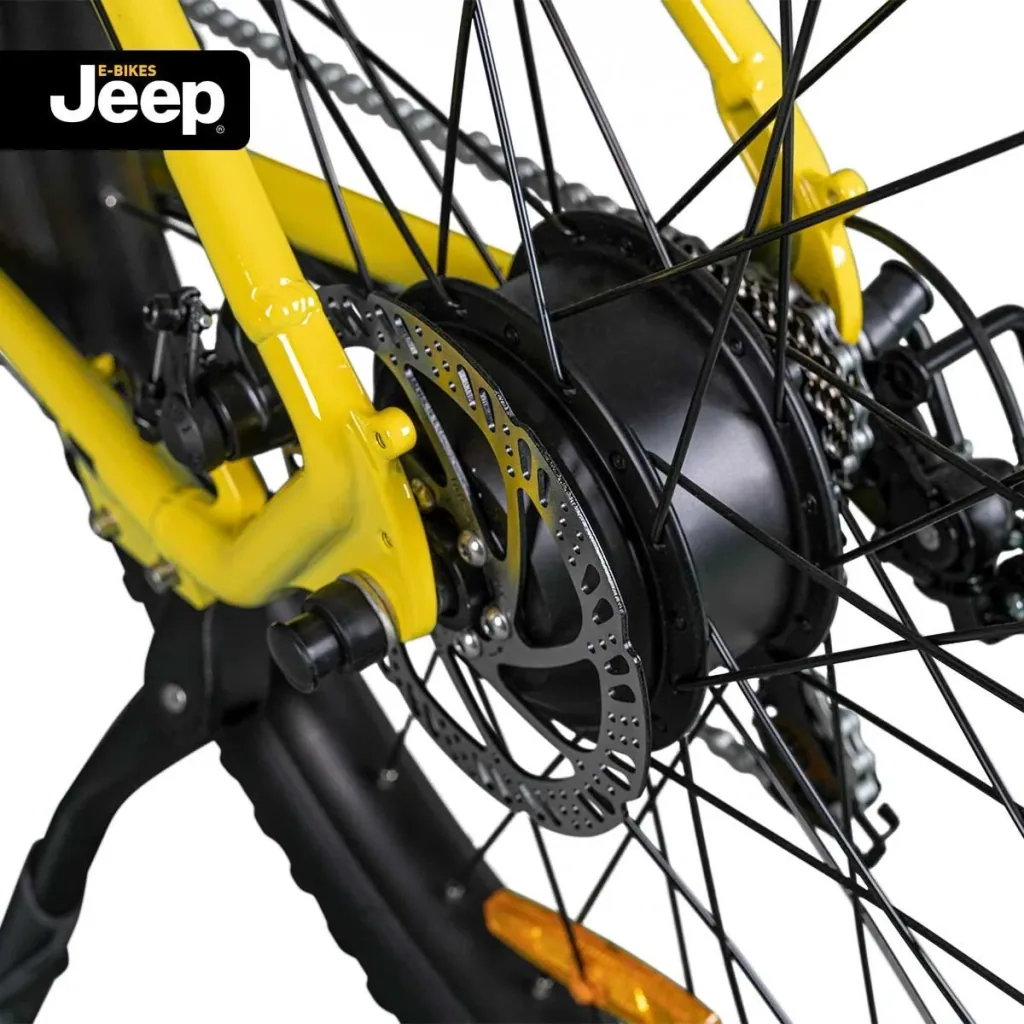 Unisex Mountain E-Bike, 27,5 Zoll, Rahmengröße 48 cm, 7-Gang Kettenschaltung, yellow, MHR 7000