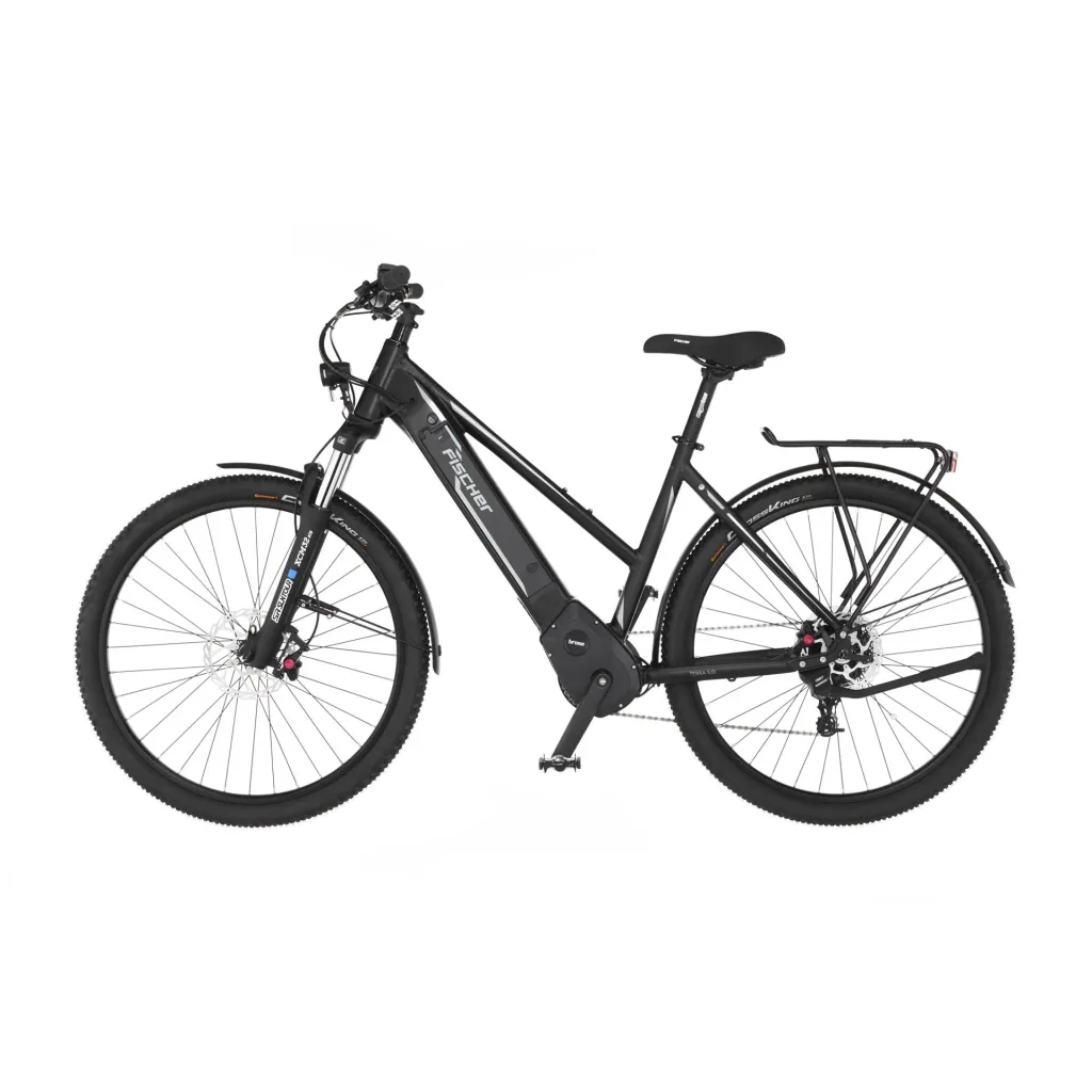 Damen E-Bike ATB, 27,5 Zoll, Rahmengröße 44cm, 10-Gang Kettenschaltung, schwarz matt, TERRA 5.0i