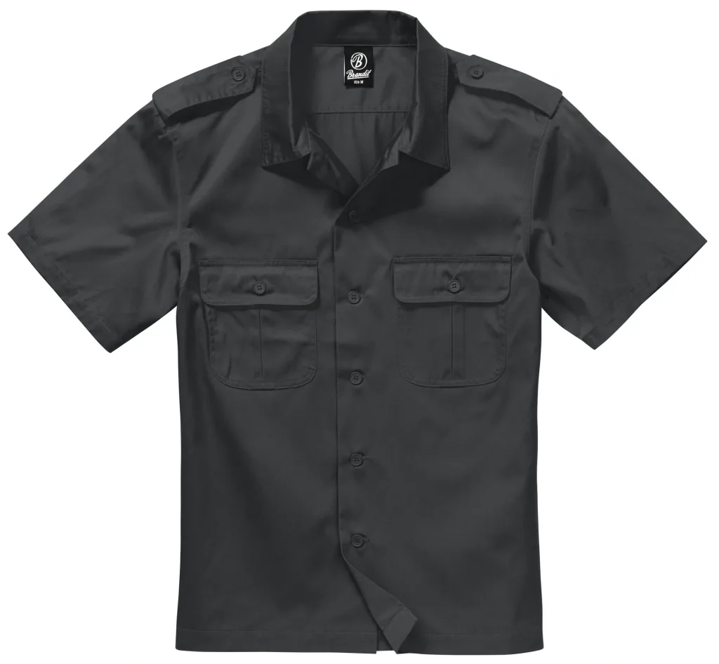 US Hemd, Halbarm, Farbe schwarz, Gr.6XL