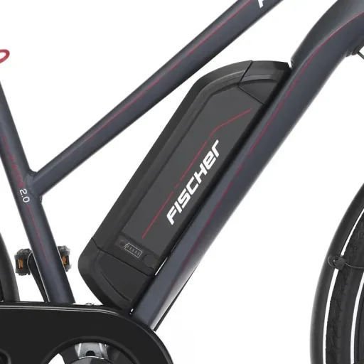 Damen E-Bike Trekking, 28 Zoll, Rahmengröße 44cm, 8-Gang Kettenschaltung, anthrazit matt, VIATOR 2.0