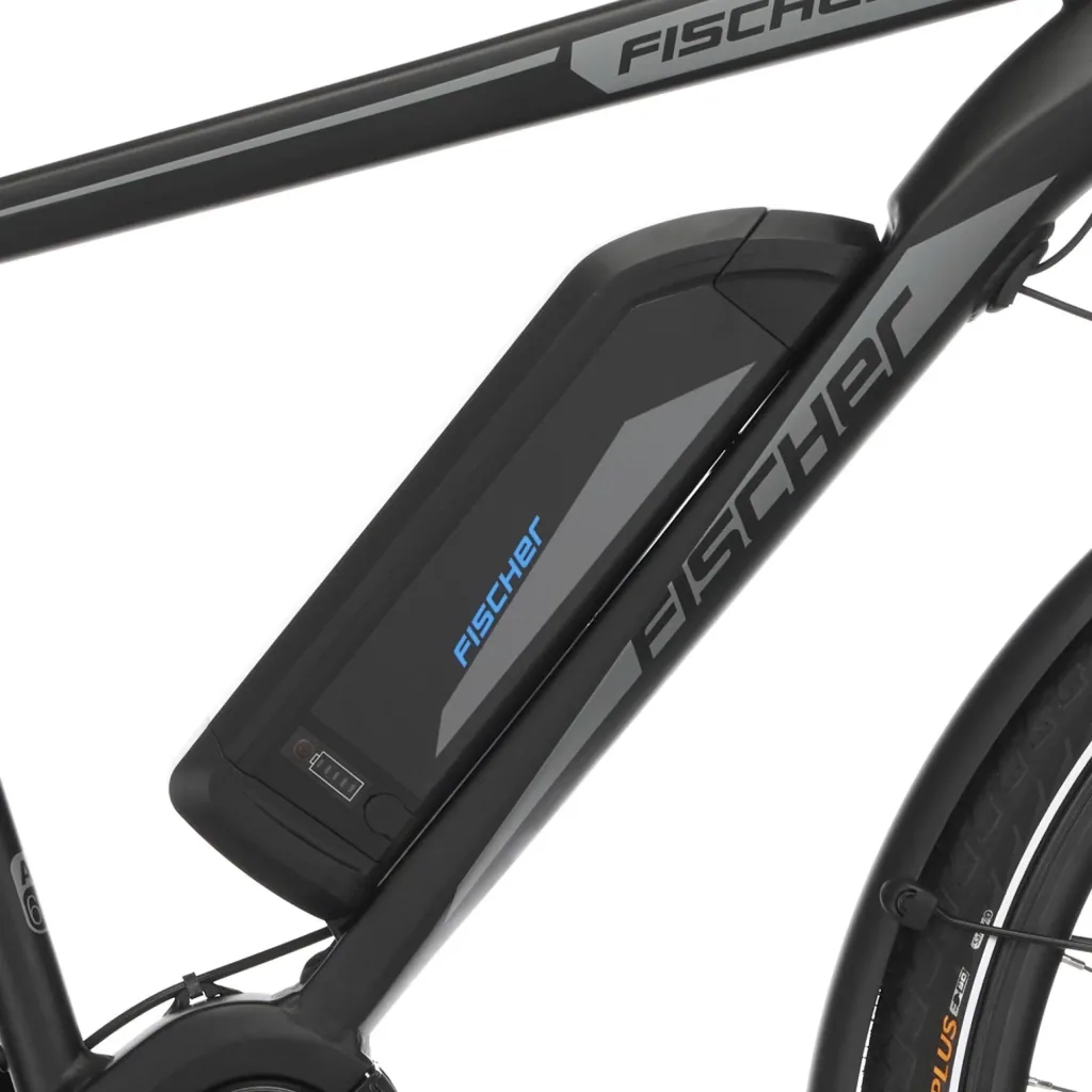 Herren E-Bike Trekking, 28 Zoll, Rahmengröße 55 cm, 10-Gang Kettenschaltung, schwarz matt, VIATOR ETH 1861