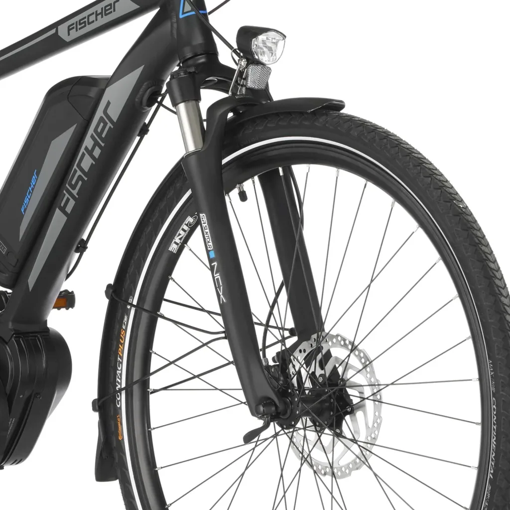 Herren E-Bike Trekking, 28 Zoll, Rahmengröße 55 cm, 10-Gang Kettenschaltung, schwarz matt, VIATOR ETH 1861