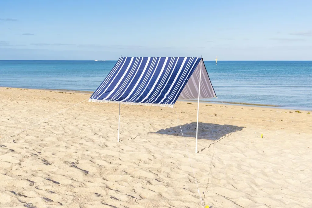 Sonnensegel Strand 146x220x150 cm  Blau