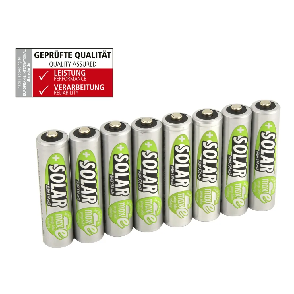 Solar NiMH Mignon (AA) Akku, 800 mAh - 8 Stück