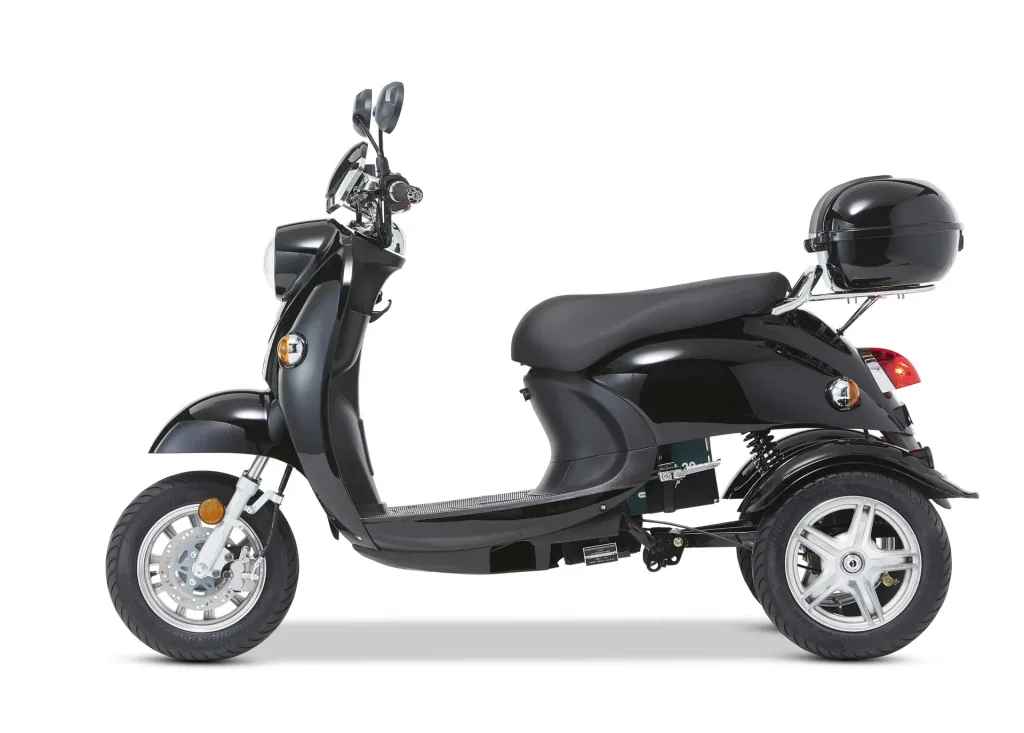 3-Rad E-Mobil Modena 25 km/h - schwarz - Neue Roller-Optik mit dem Komfort eines Elektromobils