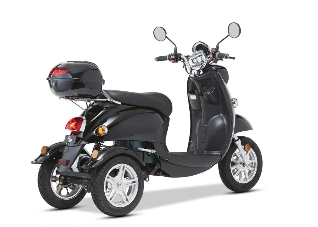 3-Rad E-Mobil Modena 25 km/h - schwarz - Neue Roller-Optik mit dem Komfort eines Elektromobils