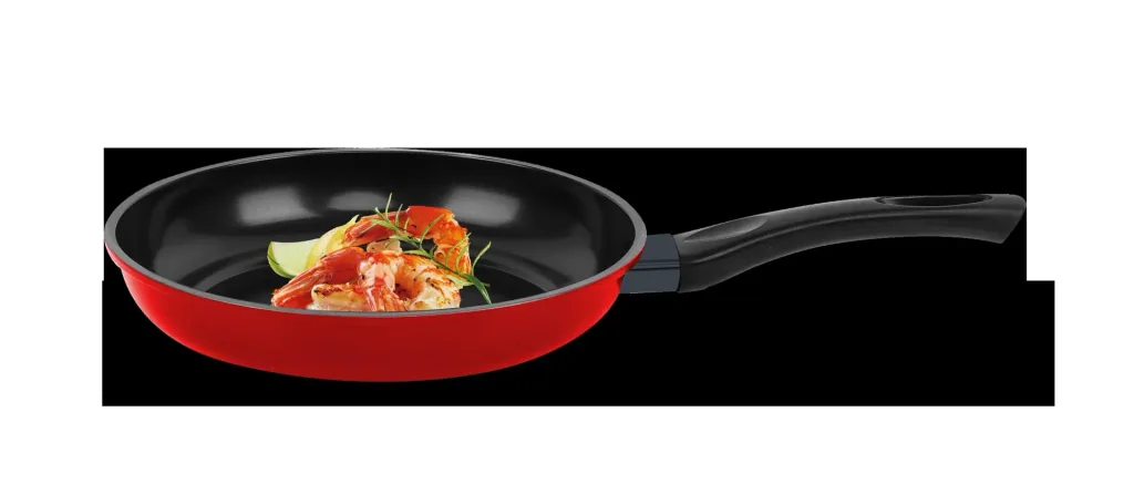 Carbon Pfannenset Rot, 3-teilig ( Ø 20 cm/ 24 cm/ 28 cm) mit Antihaft Diamantbeschichtung