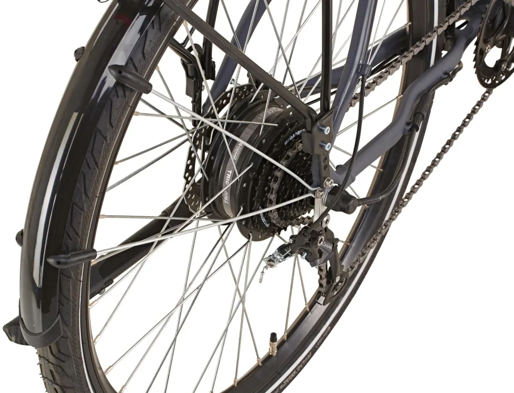 Herren Trekking E-Bike 28 Zoll, Rahmenhöhe 52 cm, 8-Gang Kettenschaltung, grau, ENTDECKER 20.EST.10
