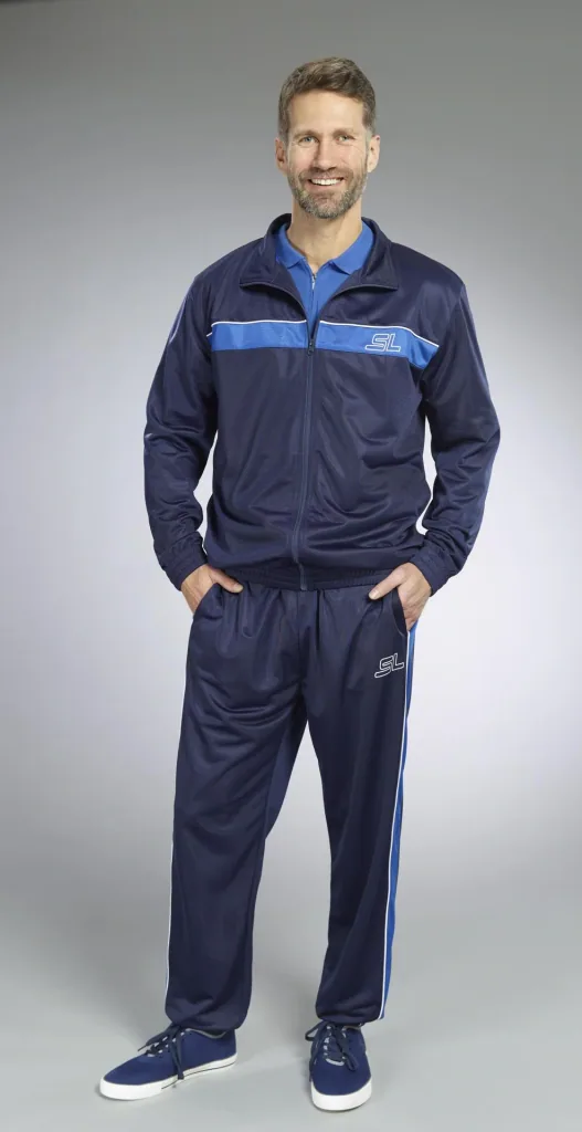 Freizeitanzug 3-teilig, Farbe navy-royalblau, Gr.2XL