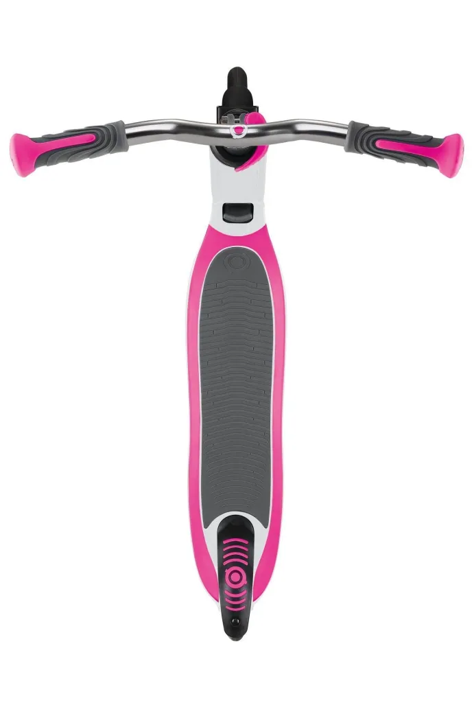 FLOW FOLDABLE 125   Tretroller, 125 mm, ABEC 5, höhenverstellbar, Klappmechanismus, weiß-neon pink