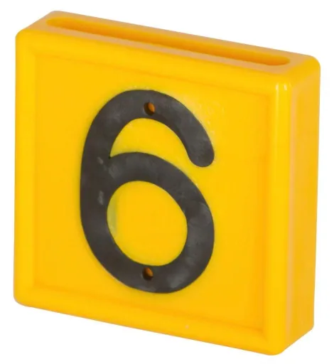 Nummernblock 6 bzw. 9 für Markierungsbänder