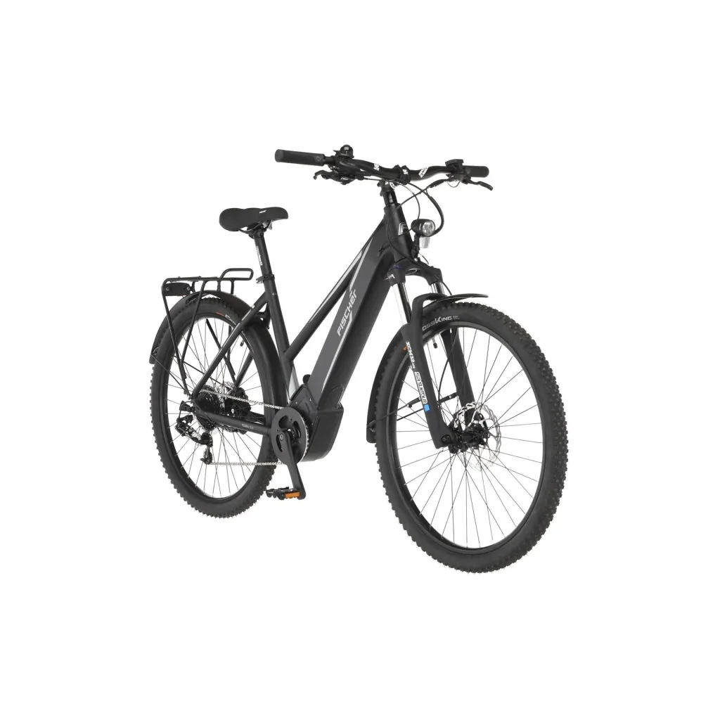 Damen E-Bike ATB, 27,5 Zoll, Rahmengröße 49cm, 10-Gang Kettenschaltung, schwarz matt, TERRA 5.0i