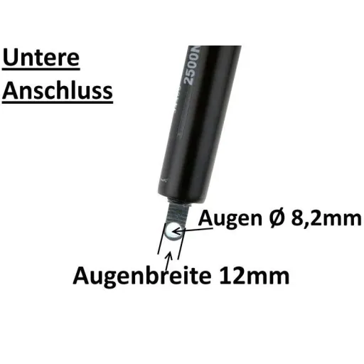 Gasdruckfeder - Gasdruckdämpfer 1500N = 150 kg