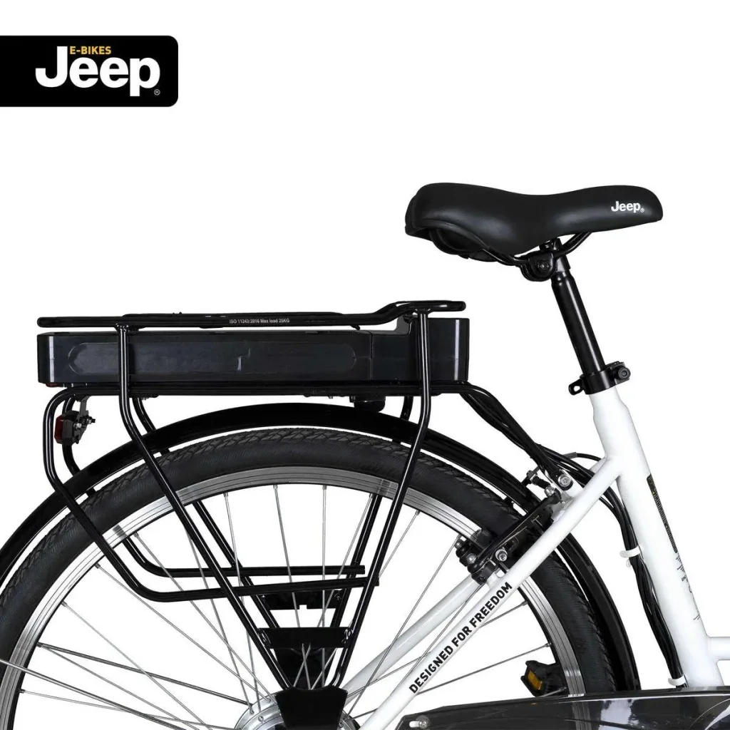Unisex City E-Bike, 28 Zoll , Rahmengröße 44 cm 6-Gang Kettenschaltung, weiß, ECR 3001