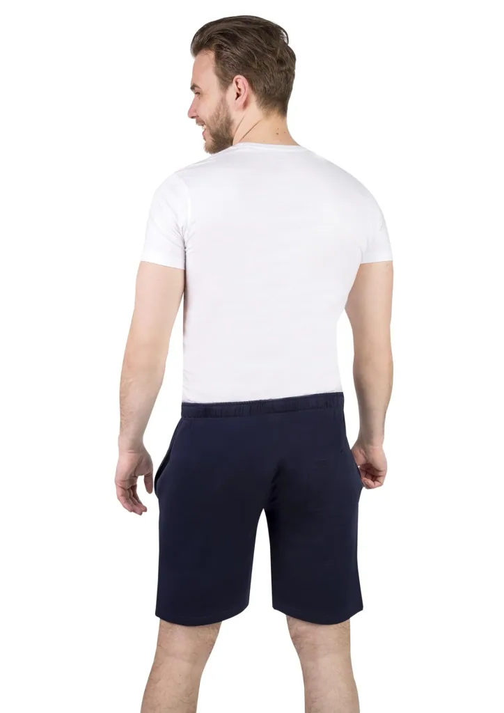 Shorts aus Baumwolljersey, Farbe marine, Gr.L