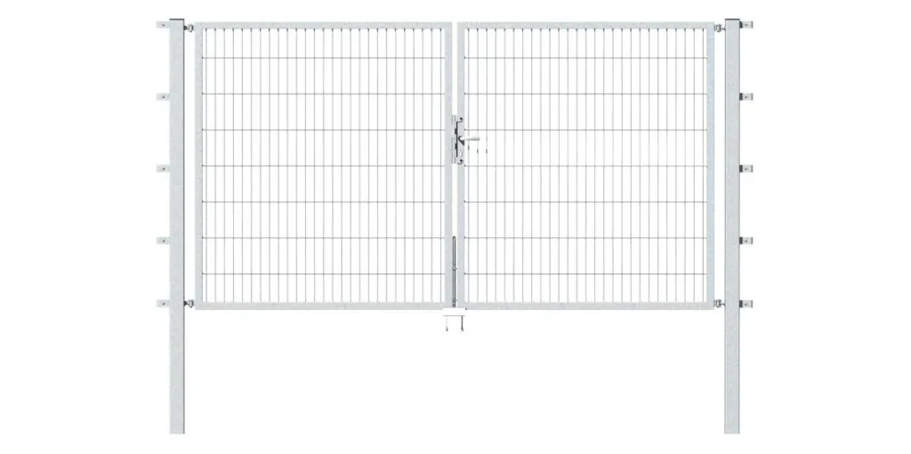 Doppeltor Flexo mit Zubehör, feuerverzinkt, Breite 200 cm, Höhe 120 cm, PF: 60x60 cm