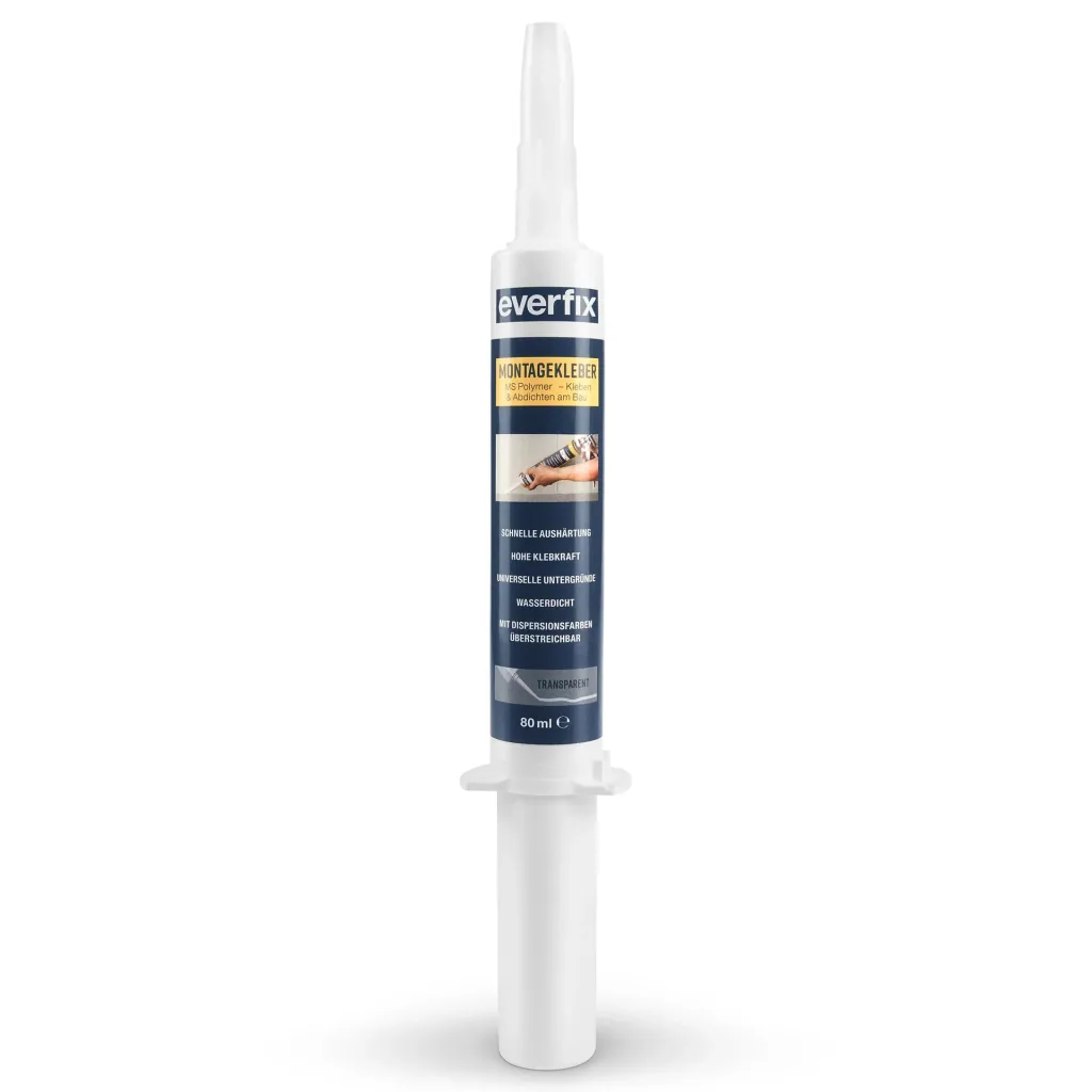 Montagekleber, transparent, 80 ml