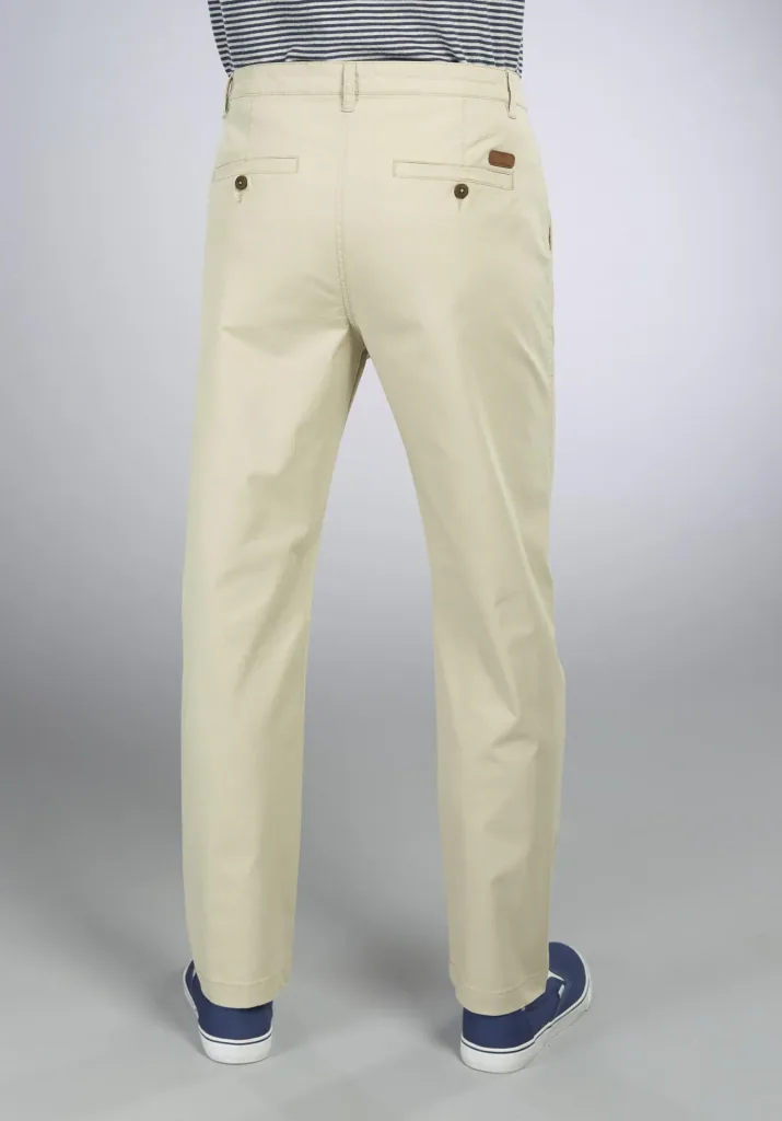 Hose mit Twill, Farbe beige, Gr.48