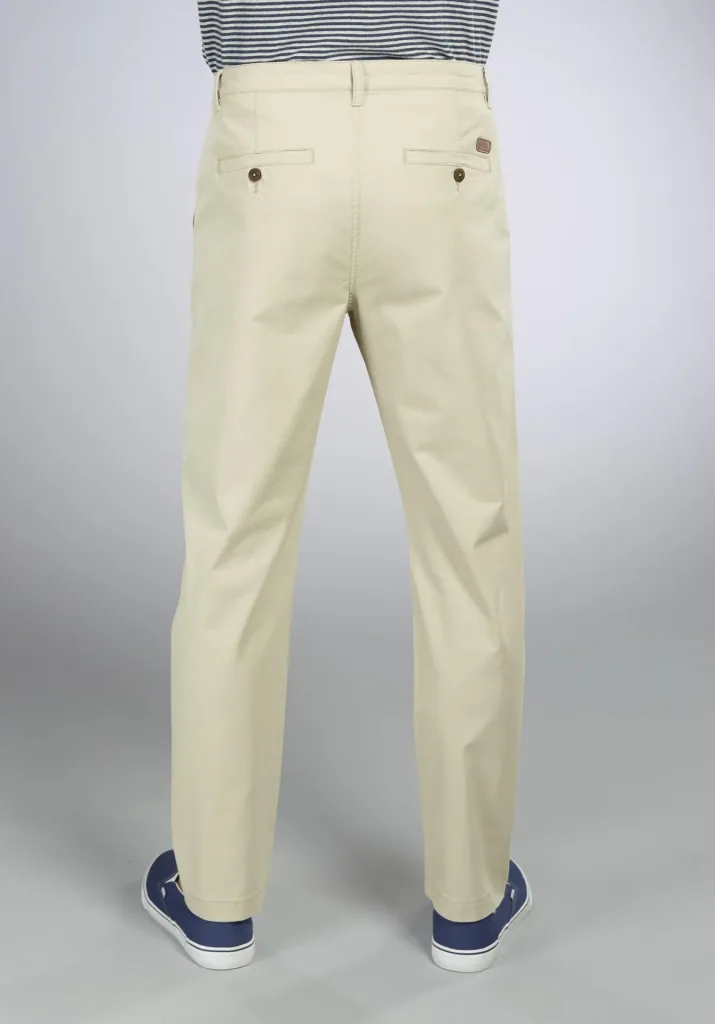 Hose mit Twill, Farbe beige, Gr.48