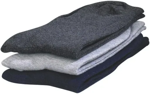 Komfort Socken, 3er Set, je 1 x grau/ anthrazit/ marine, Gr. 39-42