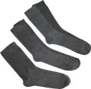 Komfort Socken, 3er Set, je 1 x grau/ anthrazit/ marine, Gr. 39-42