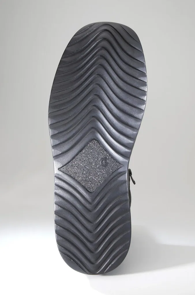 Herren Halbstiefel mit Reißverschlüssen und Warmfutter, Farbe schwarz, Gr. 40