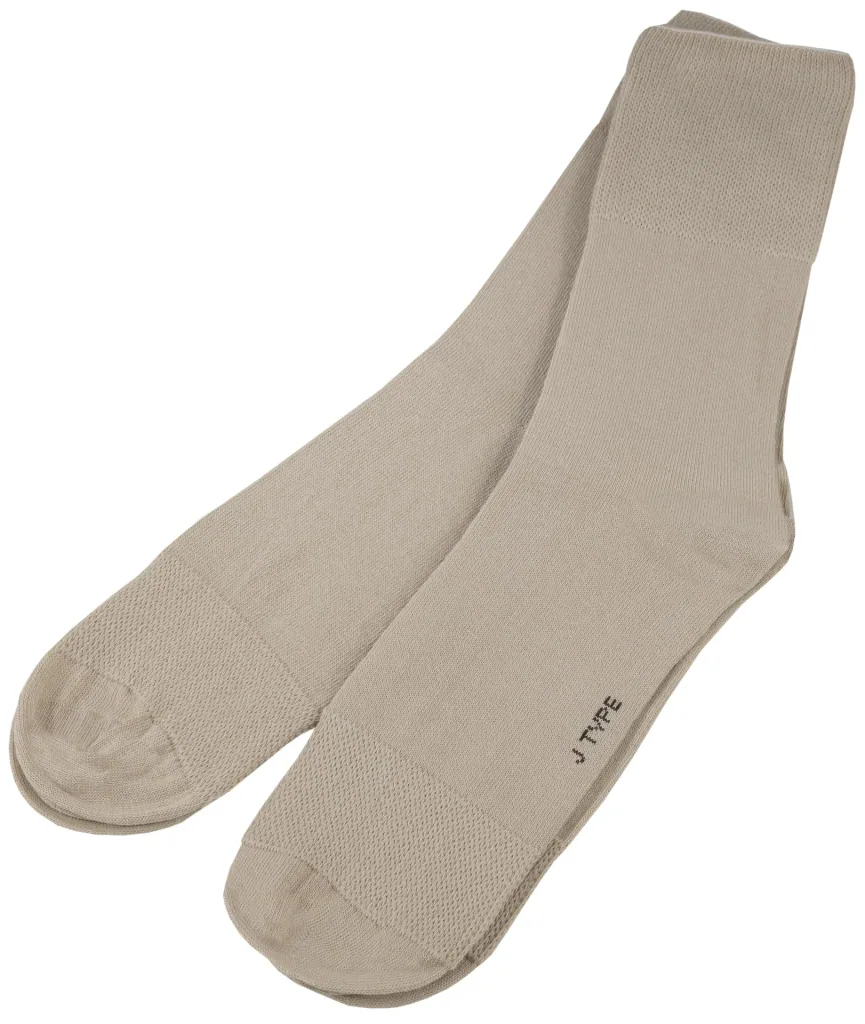 Komfortsocken, beige, Größe 39-42, 2 Paar