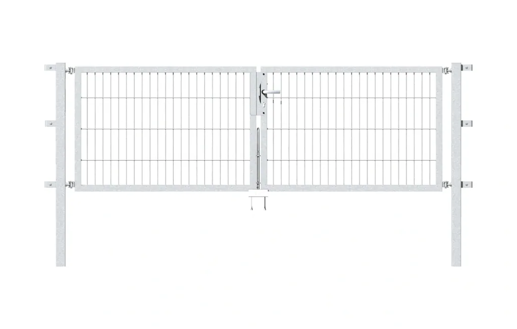 Doppeltor Flexo mit Zubehör, feuerverzinkt, Breite 250 cm, Höhe 100 cm, PF: 60x60 cm